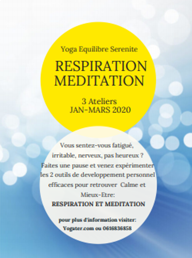 (Atelier) Respiration et Méditation | Janv-Mars 2020